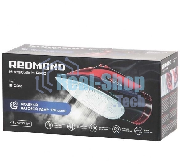Утюг Redmond RI-C283 2400Вт красный/черный