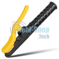 Электрододержатель Deli DL23300A 500гр, макс. сила тока 300A, длина 295мм, диаметр электрода 4,0-6,3мм, площадь поперечного сечения кабеля 35-50 кв.мм