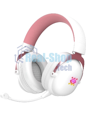 Гарнитура Defender Sabotauge белый/розовый, беспроводная + проводная, Bluetooth