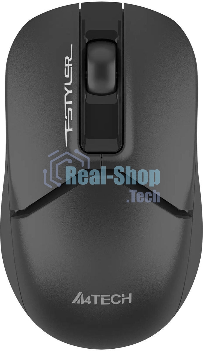 Мышь беспроводная A4Tech Fstyler FG12 черный, 1200 dpi, радиоканал, USB, кнопки - 3