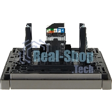 Розетка компьютерная RJ45 кат.5E IEK FORTE&PIANO FP532 сталь