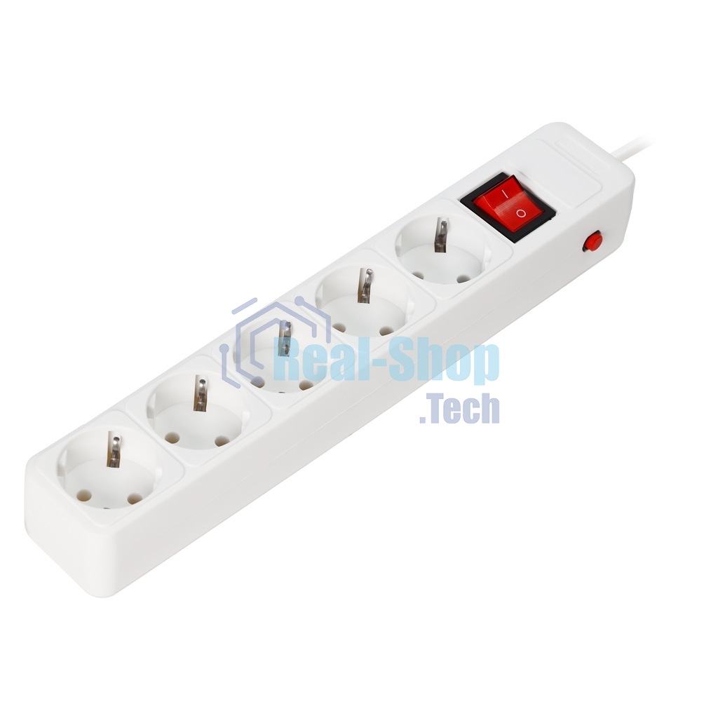 Сетевой фильтр Smartbuy (SBSP-5-30-W) 5 гн х 3,0 м белый