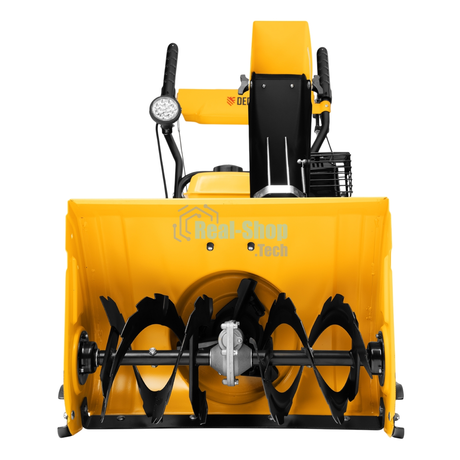 Гибридная снегоуборочная машина с функц. подметания Denzel SWB-800, 212 сс, руч. старт, 2 насадки