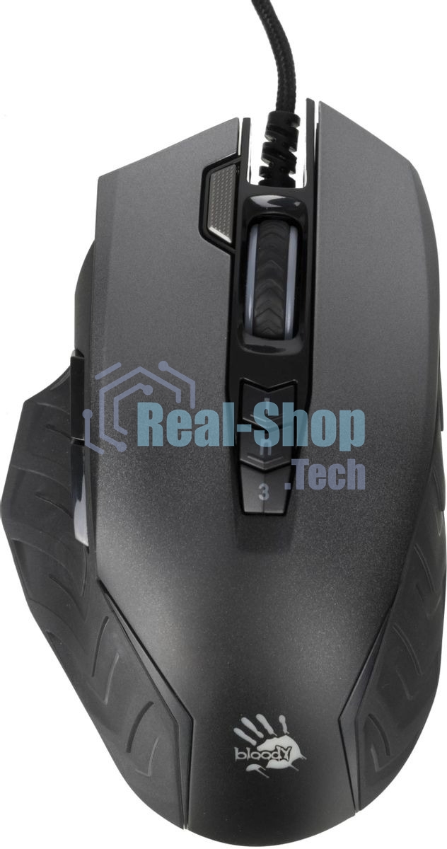 Мышь проводная A4Tech Bloody J95s серый, 8000 dpi, USB, кнопки - 9