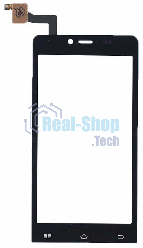 Сенсорное стекло (тачскрин) для Micromax Q370, черное