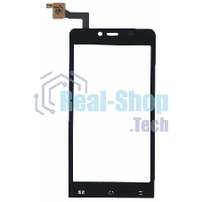 Сенсорное стекло (тачскрин) для Micromax Q370, черное