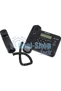 Телефон проводной Panasonic KX-TS2356RUB черный АОН,Caller ID,ЖКД,блокировка набора,выключение микрофона