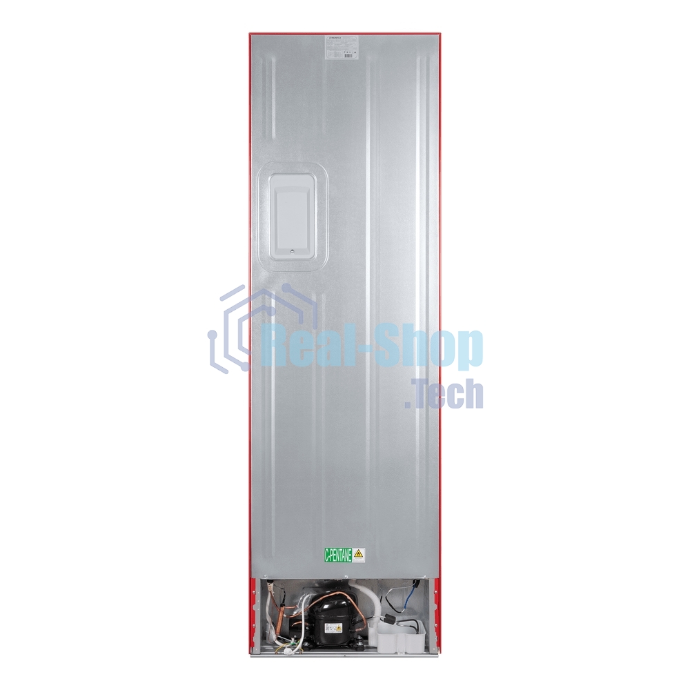 Холодильник Maunfeld MFF200NFR Inverter красный двухкамерный инвертор 271/106л морозилка снизу