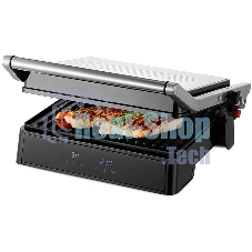 Гриль электрический Kitfort КТ-3664 2000Вт серебристый/черный