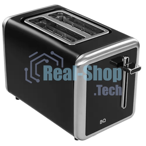 Тостер BQ T4002, 850 Вт, 7 степеней поджаривания, стальной/черный