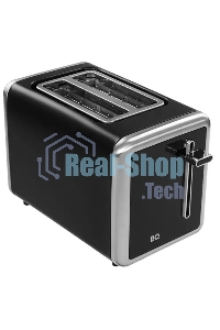 Тостер BQ T4002, 850 Вт, 7 степеней поджаривания, стальной/черный