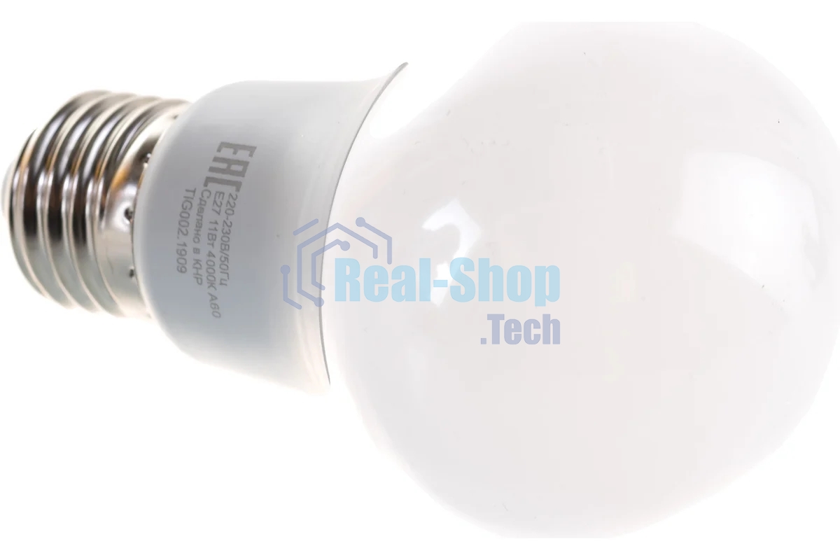 Лампа светодиодная EUROLUX LL-E-A60-11W-230-4K-E27 груша