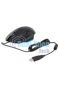 Мышь проводная Acer OMW123 черный, 6400 dpi, USB, кнопки - 8