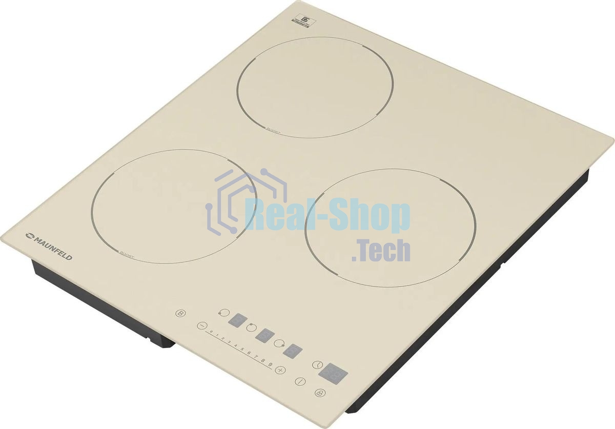 Индукционная варочная панель Maunfeld EVI.453-BG, конфорок: 3 шт., стеклокерамика, независимая, бежевый