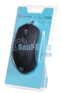 Мышь проводная Oklick 207M черный, 2400 dpi, USB, кнопки - 4