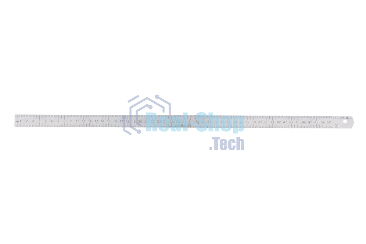 Линейка измерительная, 500 мм, металлическая Россия