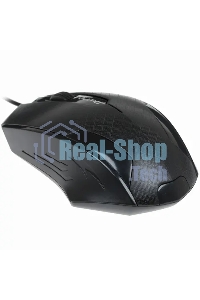 Мышь проводная Qumo Office M14 черный, 1000 dpi, USB, кнопки - 3