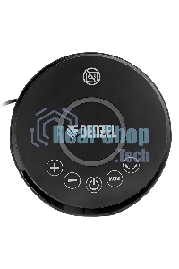 Тепловентилятор керамический Denzel DTFC-2000X, 1000/2000 Вт, 20 м2, 3 режима, пульт, Wi-Fi, термостат