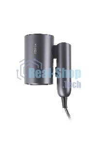 Фен Centek CT-2201 (серый) 900Вт, 2 скорости, турмалин. ионизация, антистат. эффект, складная ручка