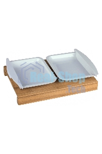 Доска разделочная TALLER TR-52221 с пластиковыми лотками