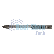 Сверло по керамической плитке Denzel 6 мм, крестовая пластина, 6-гр. хвостовик