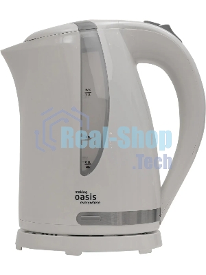 Чайник электрический Oasis K-2PW 1.7л. 2200Вт белый корпус: пластик