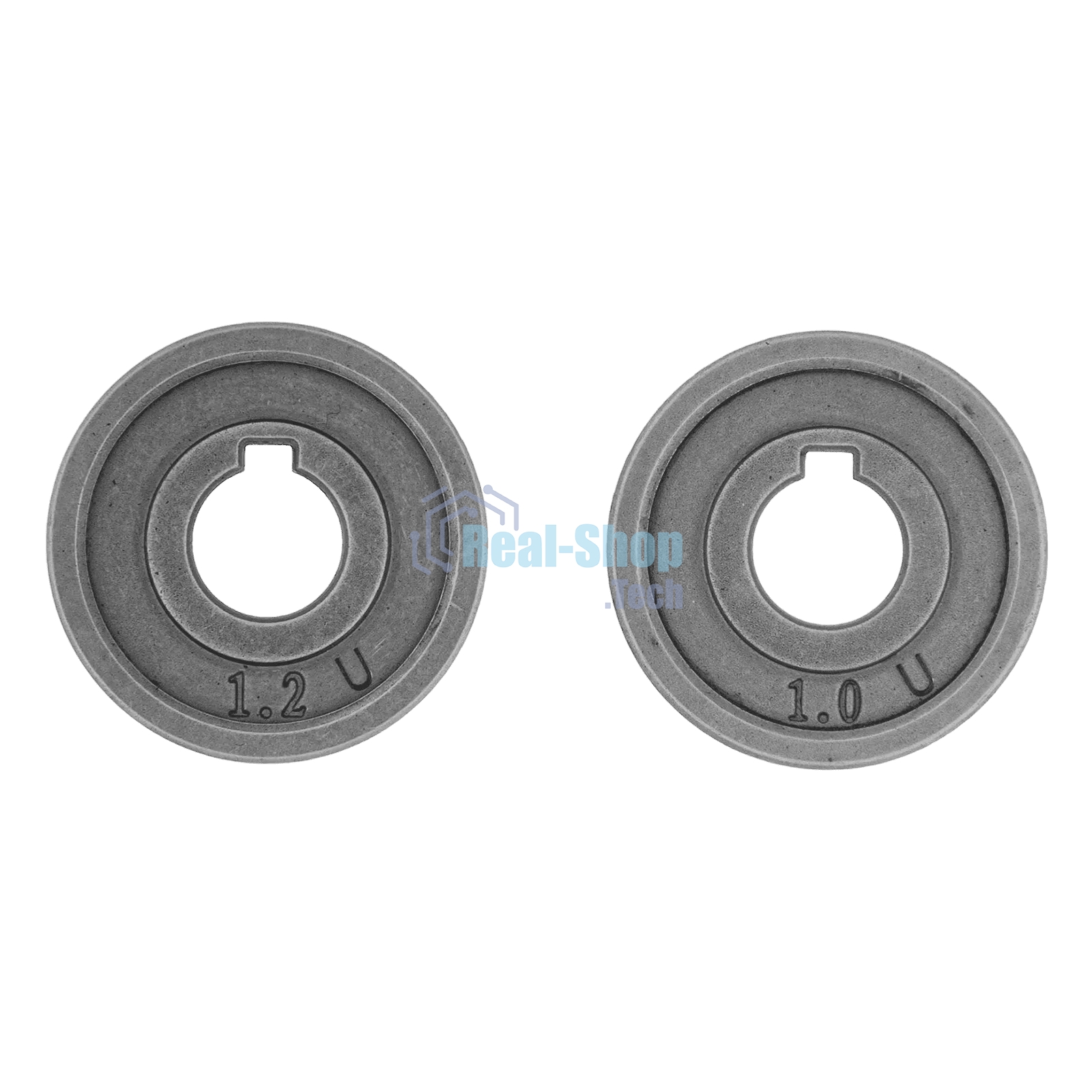 Подающий ролик Denzel U профиль под алюминиевую проволоку 1,0-1,2 мм, 2 шт