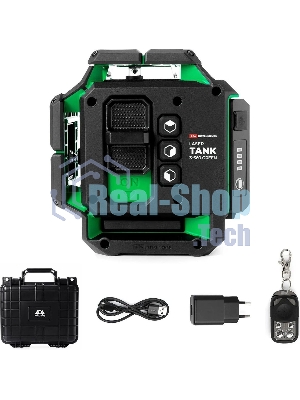 Уровень лазер. Ada LaserTANK 3-360 2кл.лаз. 515нм цв.луч. зеленый 3луч. (А00633)