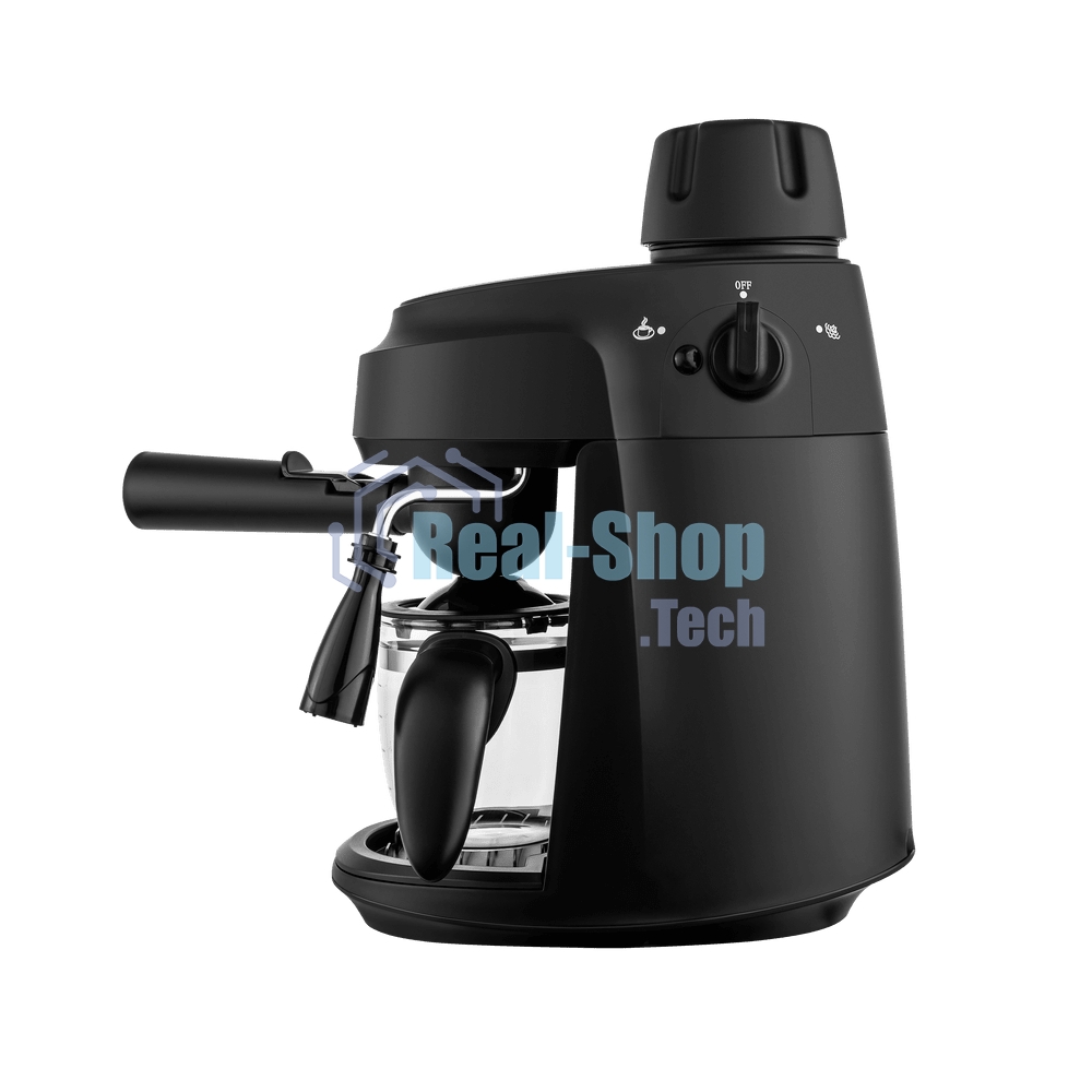 Кофемашина рожковая Maunfeld MF-733BK черный, исп. кофе - молотый, 0.24 л, 870 Вт, 4 бар