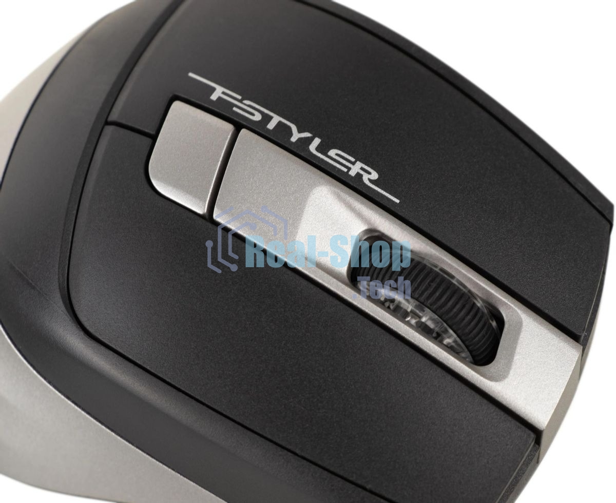 Мышь беспроводная A4Tech Fstyler FB35 серый, 2000 dpi, радиоканал, Bluetooth, USB, кнопки - 6