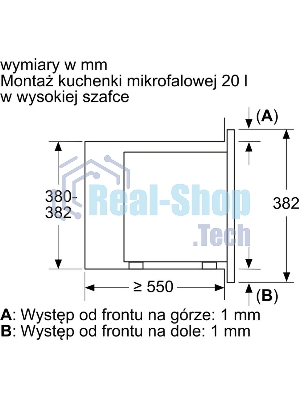 Микроволновая печь Bosch BFL623MB4 черный (встраиваемая)