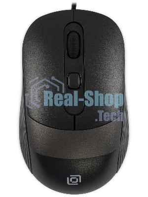 Мышь проводная Oklick 310M черный/серый, 2400 dpi, USB, кнопки - 4
