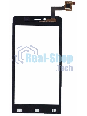 Сенсорное стекло (тачскрин) для Micromax Q370, черное