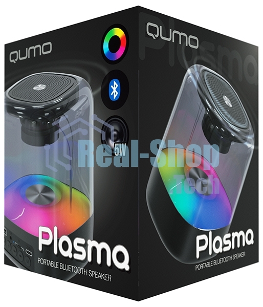 Акустическая система QUMO Plasma ВТ 0082 5 ВТ объемное звучание RGb подсветка