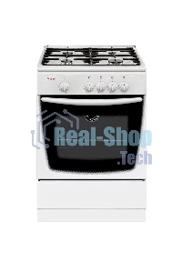 Плита газовая Gefest CG 60М C7 К73 белый, конфорок 4 шт, духовка 63 л, 60 см x 85 см x 60 см