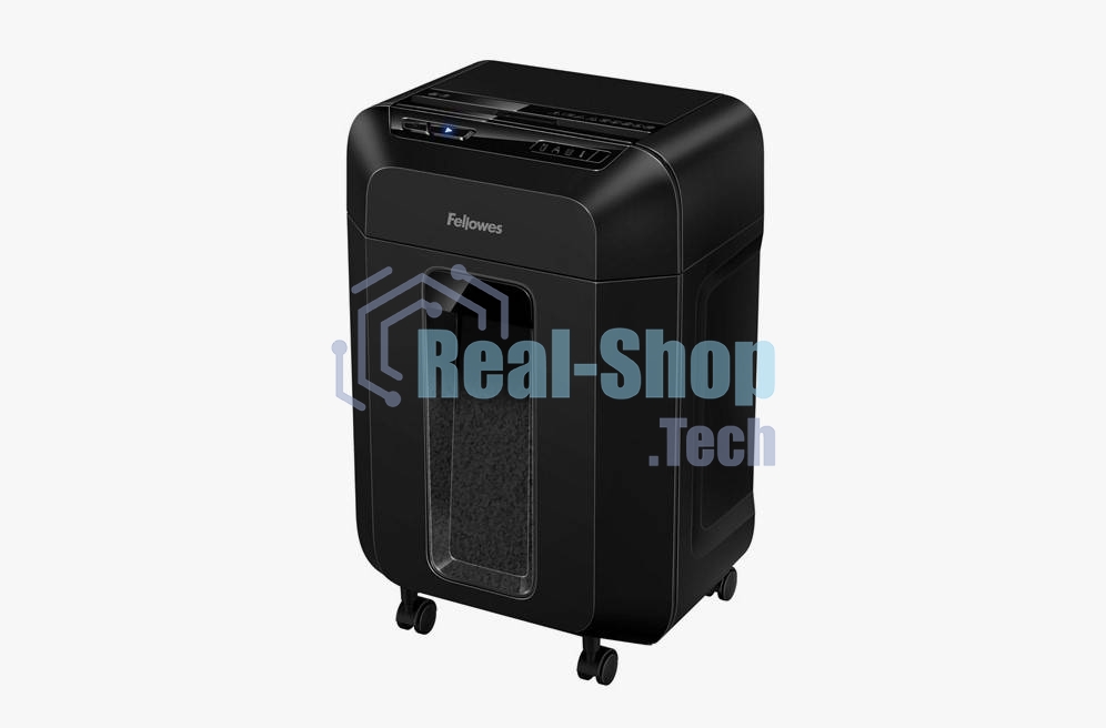 Шредер Fellowes AutoMax 80M FS-46215, минирезка, DIN P-4, 4х12 мм, автоподача 80 лст., 17 лтр., автореверс, уничт.: скобы, скрепки, пл. карты