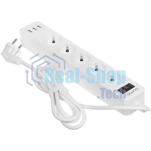 Сетевой фильтр QUMO Power Bar 5SP4U (P-0005), белый