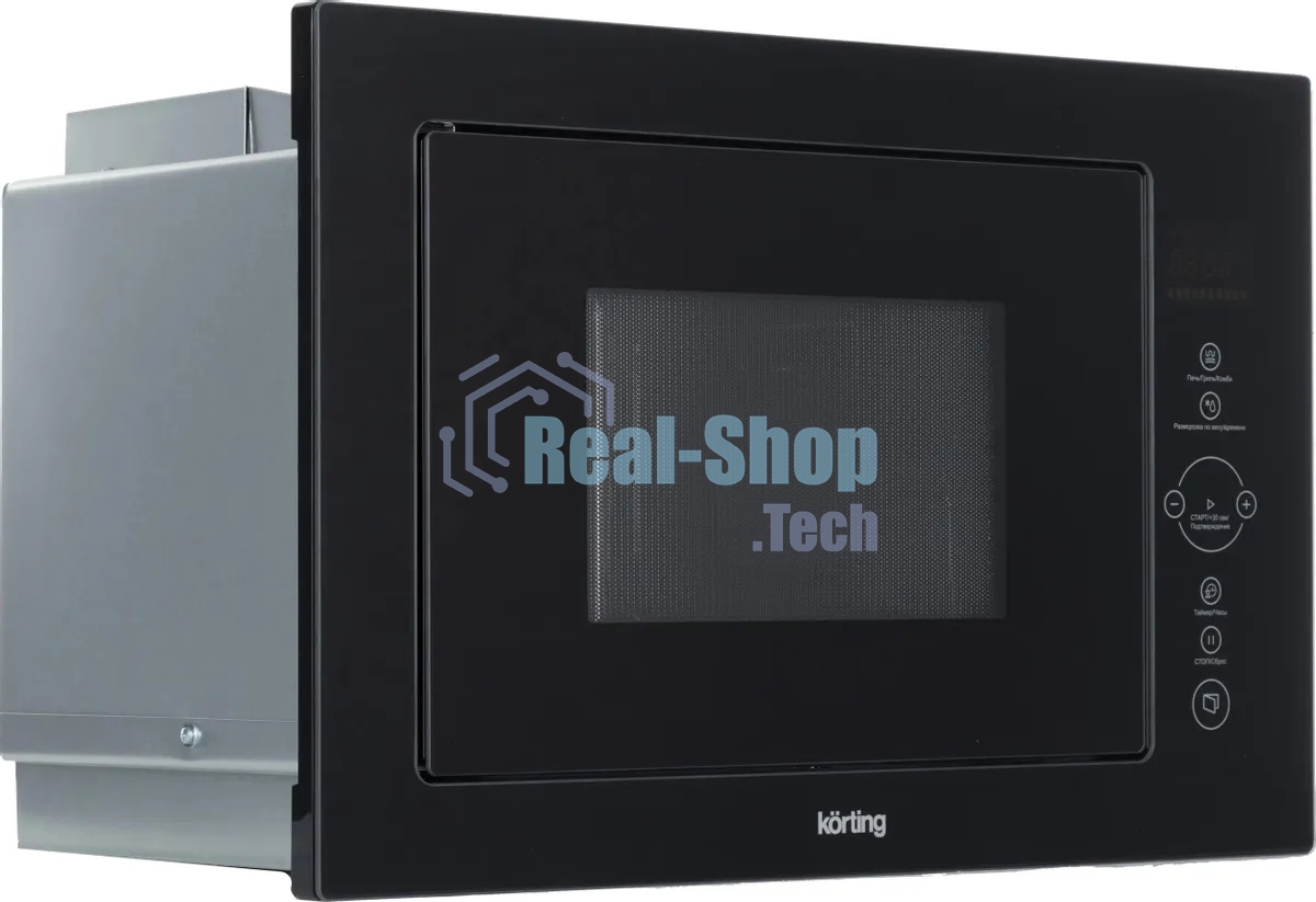 Встраиваемая микроволновая печь Korting KMI 825 TGN черный, 25 л, 900 Вт, переключатели - сенсор