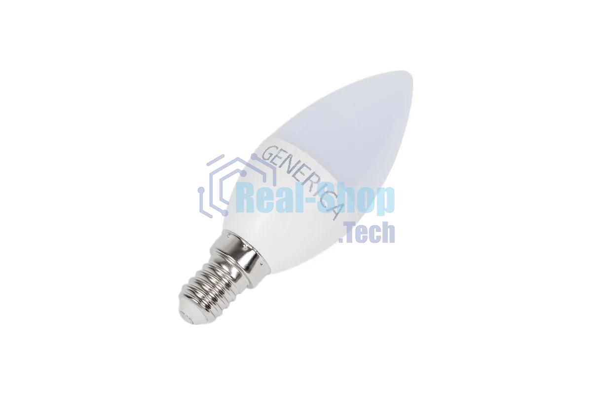 Лампа светодиодная GENERICA LL-C35-10-230-40-E14-G C35 10 Вт свеча 4000К E14 230В