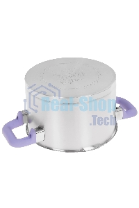 Кастрюля Lara LR02-253 Лаванда 3,8 л, 20 см, с крышкой, нержавеющая сталь