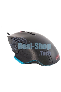 Мышь проводная Acer OMW123 черный, 6400 dpi, USB, кнопки - 8