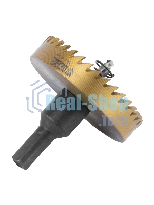 Коронка по металлу Denzel HSS, 63 мм, нитридтитановое покрытие