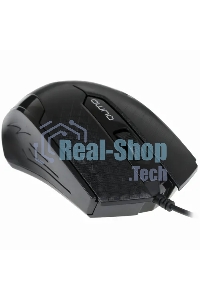 Мышь проводная Qumo Office M14 черный, 1000 dpi, USB, кнопки - 3