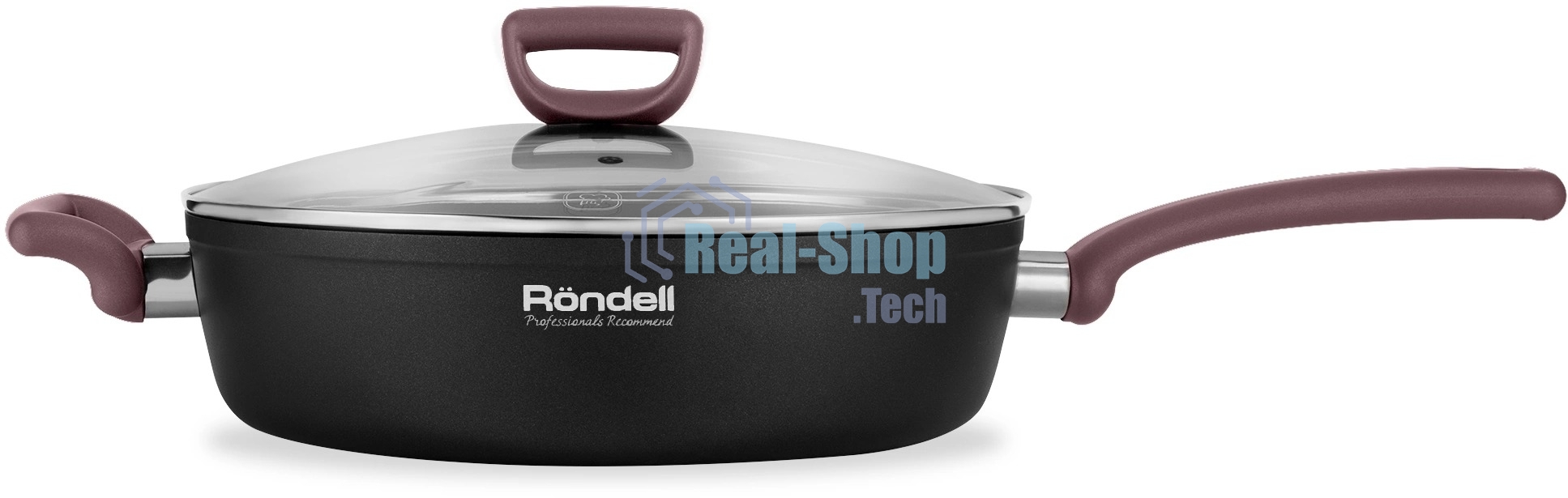 Сотейник Rondell Fest RDA-1526 d=28 см, (с крышкой) черный