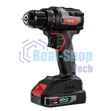 Дрель-шуруповерт Deli DE-DZ20-1D2, 20 В, 2 Ач, 50 Нм, бесщеточный