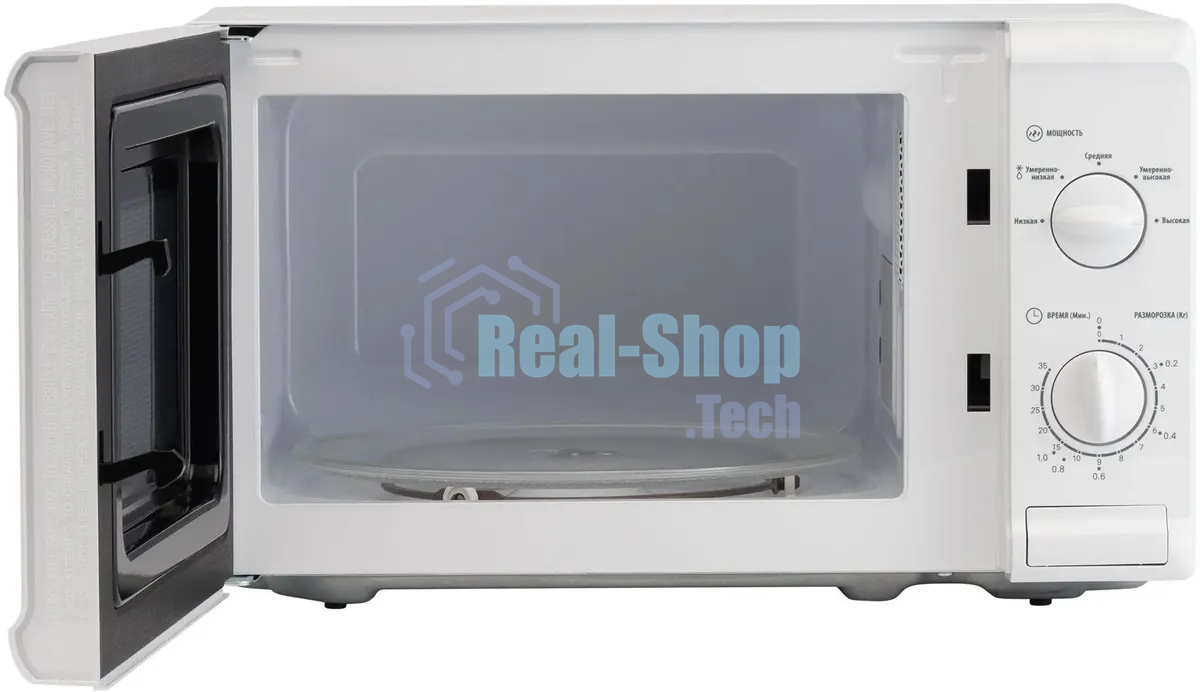 Микроволновая печь Starwind SWM5920 белый, 20 л, 700 Вт, переключатели - поворотный механизм