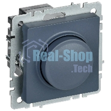 Светорегулятор поворотно-нажимной IEK BRITE СС10-1-0-БрМ (BR-D20-0600-K35) 600 Вт маренго