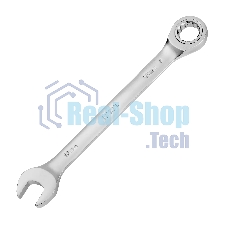 Ключ комбинированный трещоточный Denzel 14712 18 мм, CrV, матовый хром