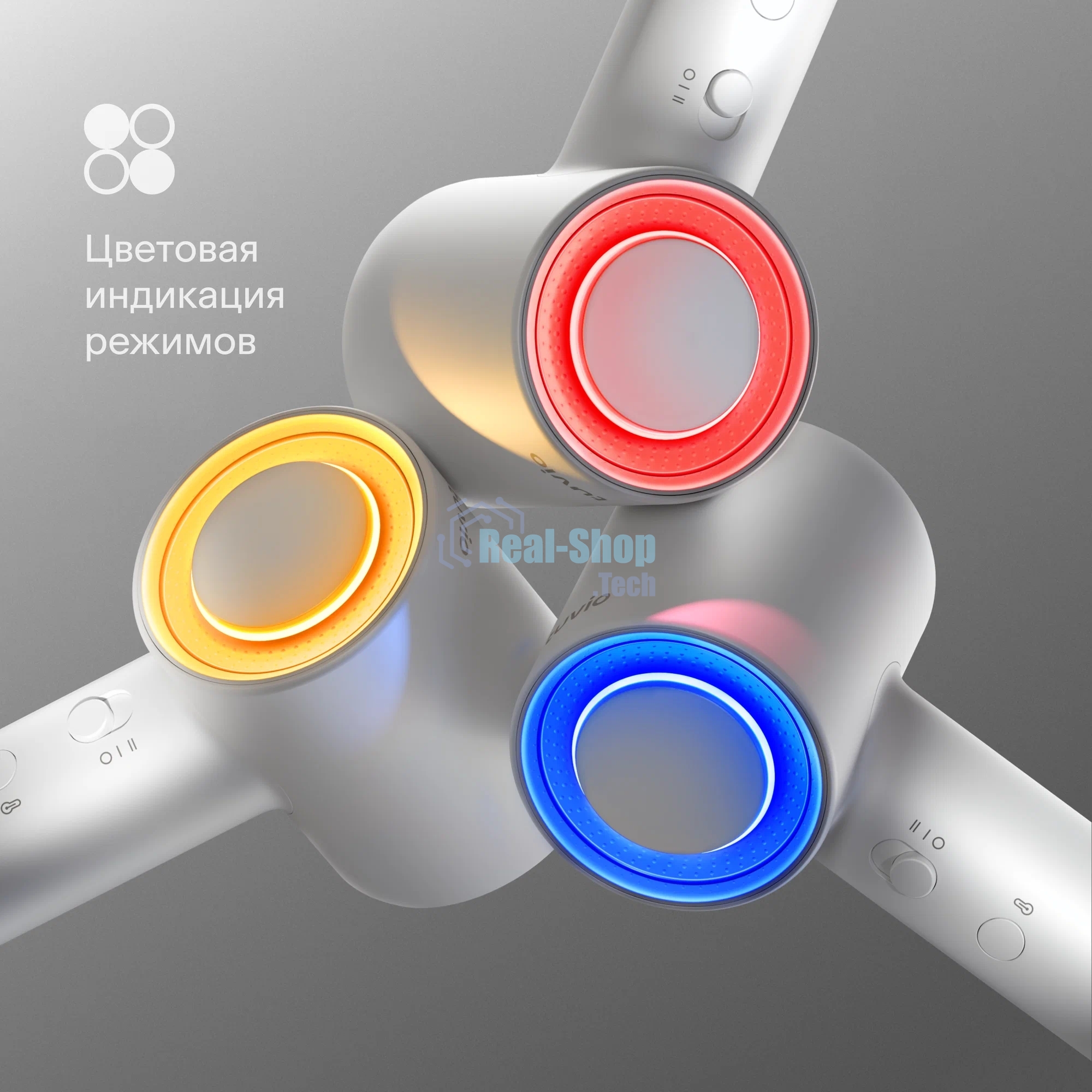 Фен для волос с BLDC-мотором и диффузором, Tuvio HD16EI01, белый