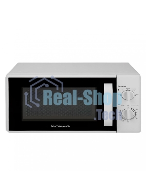 Микроволновая печь HOME HMM207DW белый, 20 л, 700 Вт, переключатели — поворотный механизм